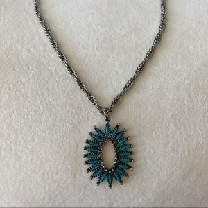 🤍 euc | vintage | turquoise pendant necklace